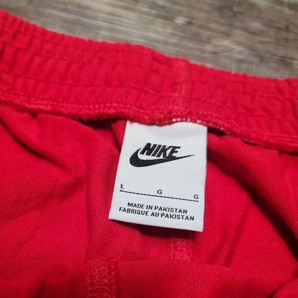 Men’s Nike Large Sweat Shorts Red Size L - Picture 4 of 7